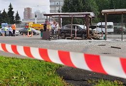 An accident in the south-west of Moscow. A Skoda car flew into a crowd of people on Miklukho-Maclay Street.