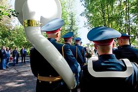 The funeral ceremony for the Minister of Emergency Situations of Russia, Hero of Russia, General of the Army Yevgeny Zinichev at the Northern Cemetery in St. Petersburg.