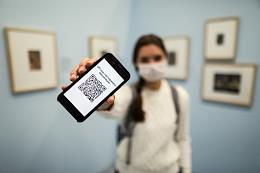 Genre photographs. QR code and vaccination certificate.
