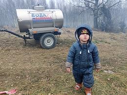 Refugee camp on the Belarusian-Polish border.
