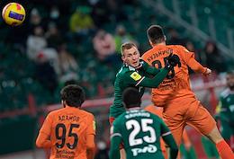 Russian Premier League (RPL). Tinkoff - Russian Football Championship 2021/2022. 17th round. A match between the teams Lokomotiv (Moscow) - Ural (Ekaterinburg) at the Russian Railways Arena stadium.