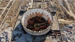In Crimea, the demolition of the unfinished nuclear power plant in Shchelkino has begun. Dismantling of the building of the reactor hall.