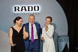 Rado dinner and a musical performance by the brand ambassador, actress Yulia Peresild, on the occasion of the launch of the joint model RADO x JULIA PERESILD in Petrovsky Passage.