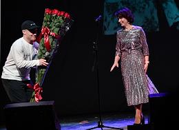 Gala concert in honor of the first anniversary of the charitable project of actor Nikita Kukushkin - a mobile application in the form of a map of Moscow, where you can find elderly people in need of help 'Help'. The concert took place at the Gogol Center.