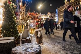 New Year's Eve on Nevsky Prospect.
