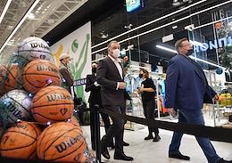 The opening ceremony of the ZASPORT equipment center in the Shopping Center 'Arena Plaza'.