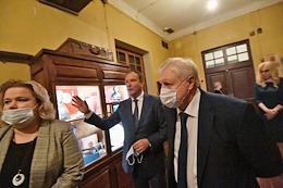 Chairman of the 'Fair Russia - For Truth' party, head of the party faction in the State Duma of Russia Sergei Mironov visited the new interactive exposition 'Battle for Moscow. First Victory!' at the Victory Museum on Poklonnaya Hill.