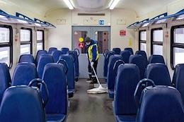 Sanitary treatment of suburban trains.