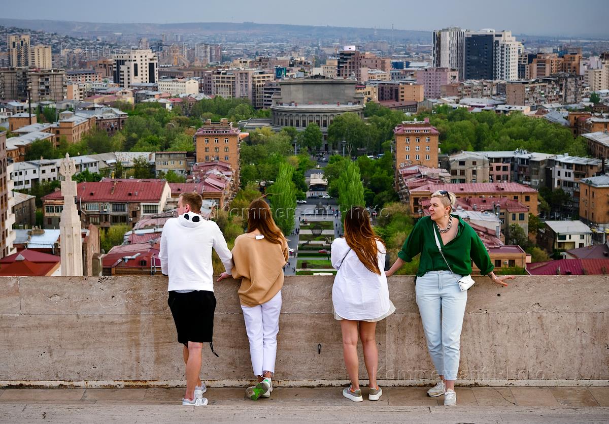 туристы в ереване