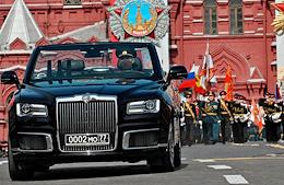 Dress rehearsal of the Military Parade on Red Square, dedicated to the 77th anniversary of the Victory in the Great Patriotic War.