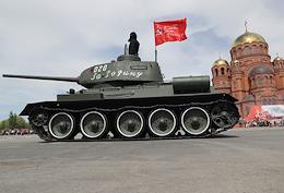 Military parade in Volgograd dedicated to the 77th anniversary of the Victory in the Great Patriotic War.
