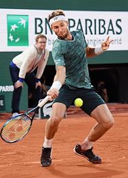 Tennis tournament 'Roland Garros 2022'. Semi-finals in men's singles. Matches Rafael Nadal - Alexander Zverev and Сasper Ruud - Marin Cilic.