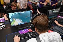 Charity eSports Festival at the Central Children's Store. Museum of IT and gaming devices. Clash Royale Tournament.