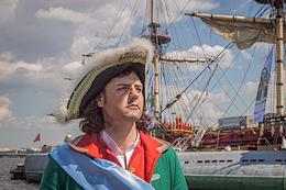 Historical festival 'Window to Europe', dedicated to the 350th anniversary of Peter the Great.