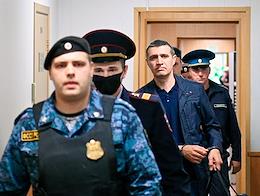 Announcement of the verdict in the criminal case on a bribe received from businessmen by the former head of the radio engineering troops of the Aerospace Forces (VKS) of Russia, Andrey Koban, in the Moscow Garrison Military Court.