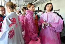 Moscow Fashion Week in Zaryadye Park.