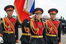 Parade of cadet classes of the Republic of Crimea and demonstration performances by members of military sports clubs.