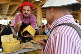Gastronomic festival 'Cheese Pir Mir' in the Istra district of the Moscow region.