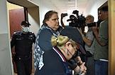 The choice of a preventive measure in the form of arrest in the case of PR specialist Inna Churilova and journalist Alexandra Bayazitova in the Kuzminsky District Court.