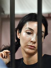 The choice of a preventive measure in the form of arrest in the case of PR specialist Inna Churilova and journalist Alexandra Bayazitova in the Kuzminsky District Court.