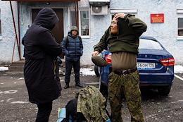 Partial mobilization. A recruiting station in the Chkalovsky district of Yekaterinburg.