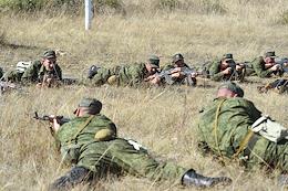 A course of training and combat coordination of units for mobilized citizens of Sevastopol and Crimea at the Black Sea Fleet training ground before being sent to the zone of a special military operation.